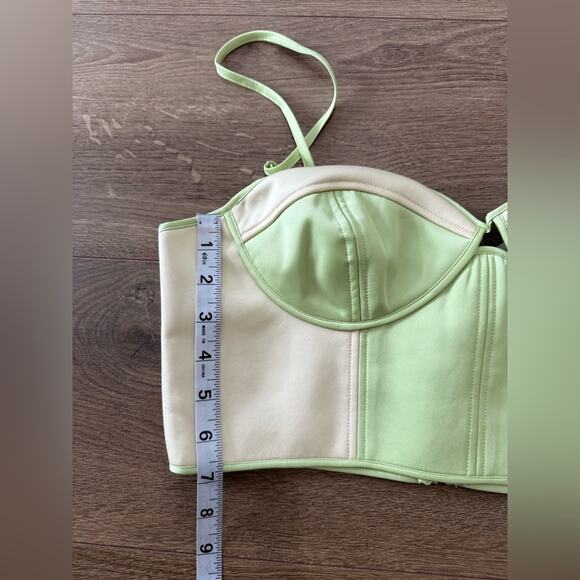 NWT Finders Keepers Tiana Corset Top Lime And Cream Size 8 (AU/UK 12) Large - Picture 11 of 14